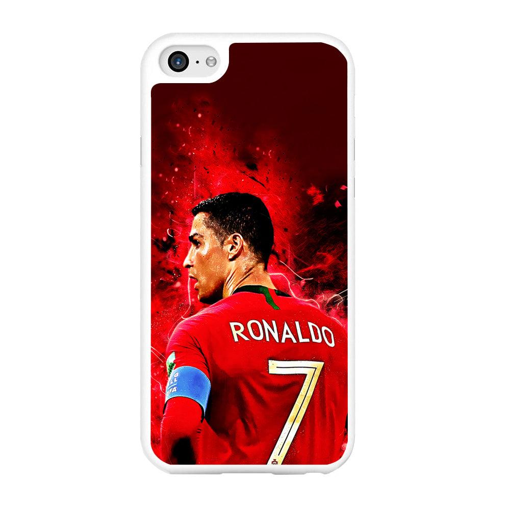 Cristiano Ronaldo Art iPhone 6 | 6s Case-Rubber / White (2D Case)-Xtracase