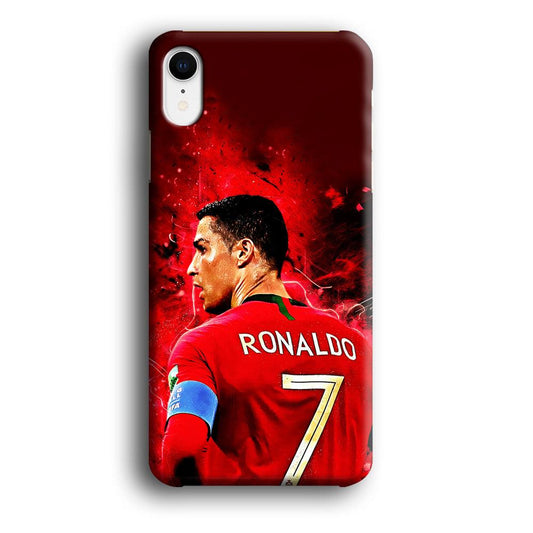 Cristiano Ronaldo Art iPhone XR Case-Plastic / Full Wrap (3D Case)-Xtracase