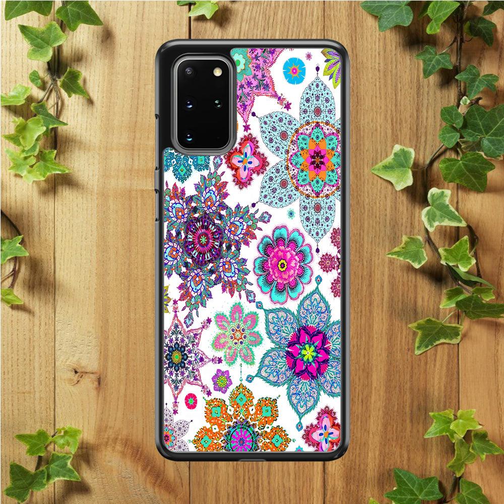 Crystal Painting Abstract Samsung Galaxy S20 Plus Case-Rubber / Black (2D Case)-Xtracase