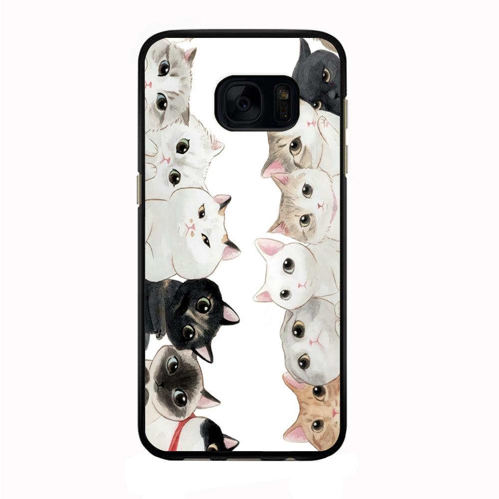 Cute Cat 002 Samsung Galaxy S7 Edge Case