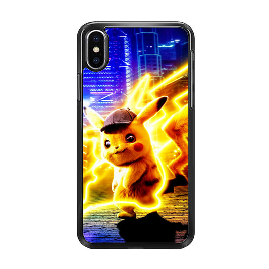 Cute Detective Pikachu iPhone X Case