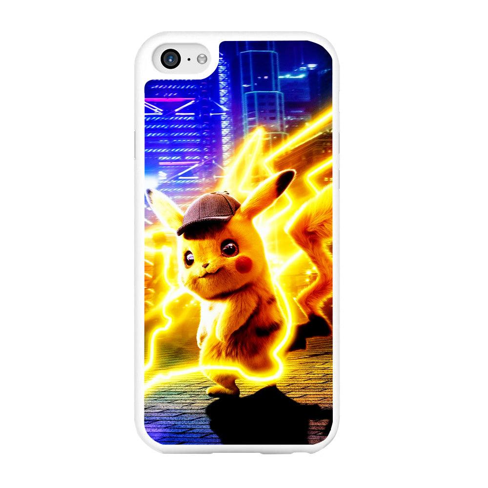 Cute Detective Pikachu iPhone 6 | 6s Case-Rubber / White (2D Case)-Xtracase