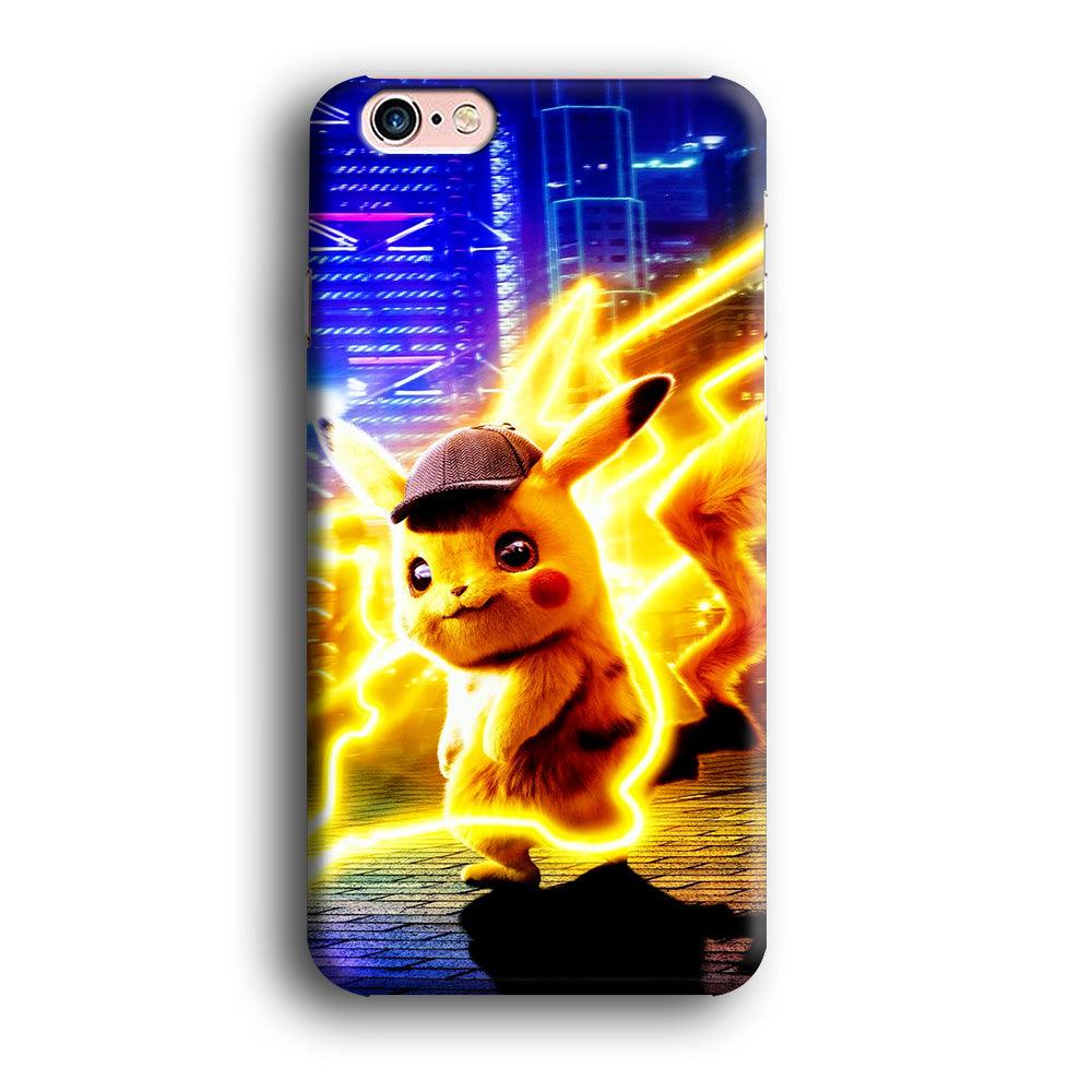Cute Detective Pikachu iPhone 6 | 6s Case-Plastic / Full Wrap (3D Case)-Xtracase