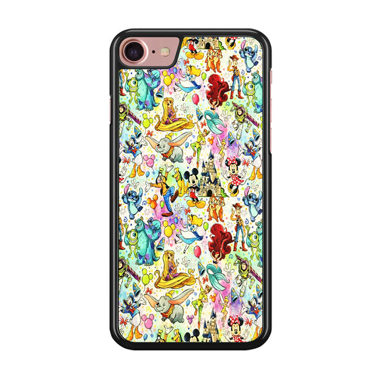 Cute Disney Characters Collage iPhone 7 Case