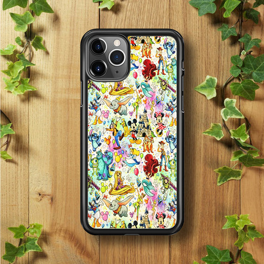 Cute Disney Characters Collage iPhone 11 Pro Max Case