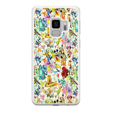 Cute Disney Characters Collage Samsung Galaxy S9 Case