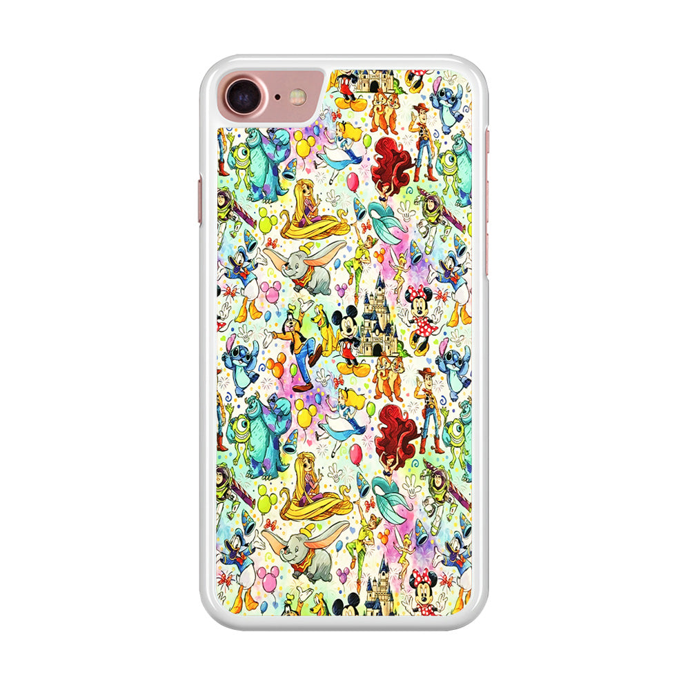 Cute Disney Characters Collage iPhone SE 2020 Case