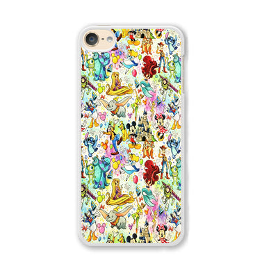 Cute Disney Characters Collage iPod Touch 6 Case