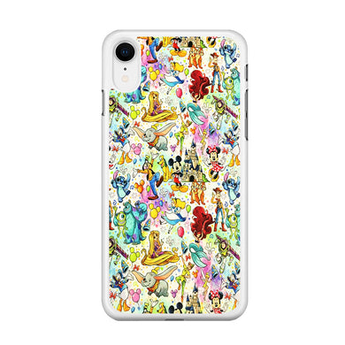 Cute Disney Characters Collage iPhone XR Case
