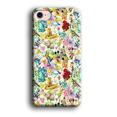 Cute Disney Characters Collage iPhone 8 Case