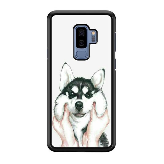 Cute Face Dog 001 Samsung Galaxy S9 Plus Case-Plastic / Full Wrap (3D Case)-Xtracase