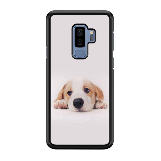 Cute Face Dog 002 Samsung Galaxy S9 Plus Case-Plastic / Full Wrap (3D Case)-Xtracase