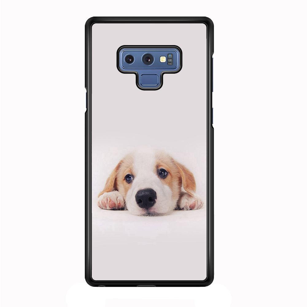Cute Face Dog 002 Samsung Galaxy Note 9 Case-Plastic / Full Wrap (3D Case)-Xtracase