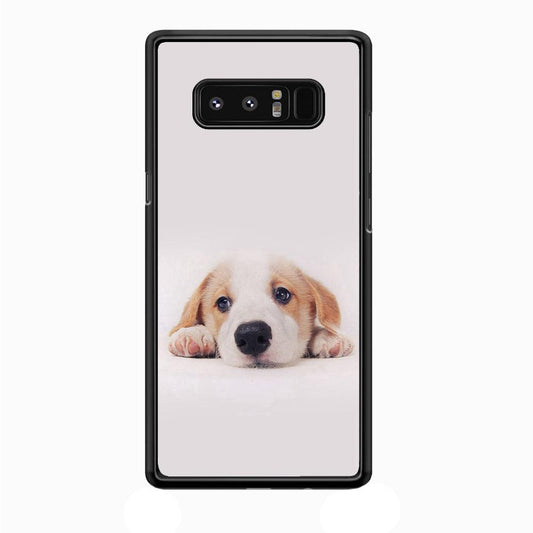 Cute Face Dog 002 Samsung Galaxy Note 8 Case-Plastic / Full Wrap (3D Case)-Xtracase