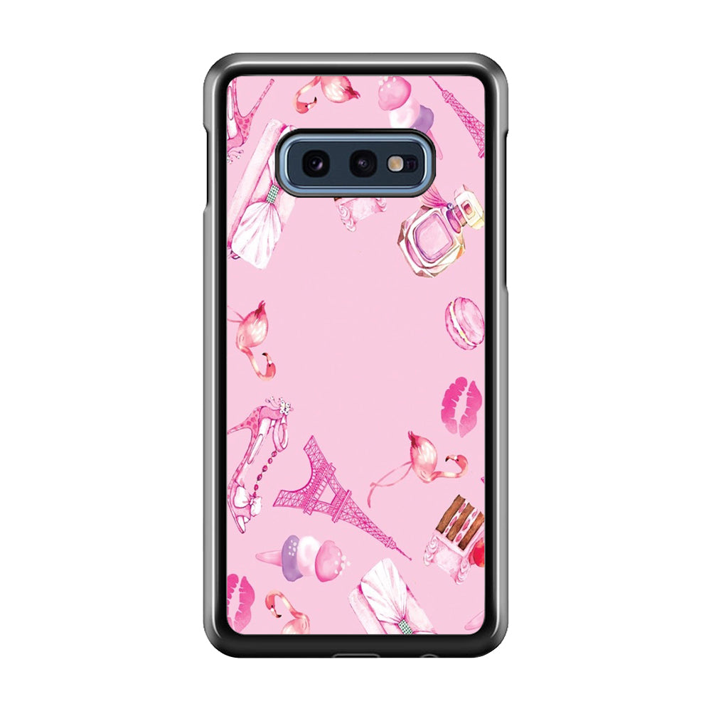 Cute Girly Pink Doodle Samsung Galaxy S10E Case