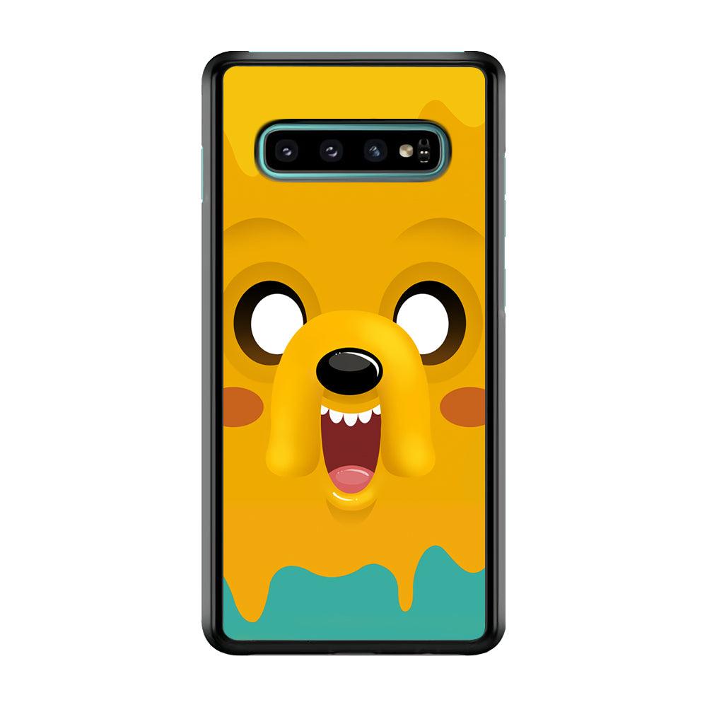 Cute Jake Adventure Time Samsung Galaxy S10 Case-Plastic / Full Wrap (3D Case)-Xtracase