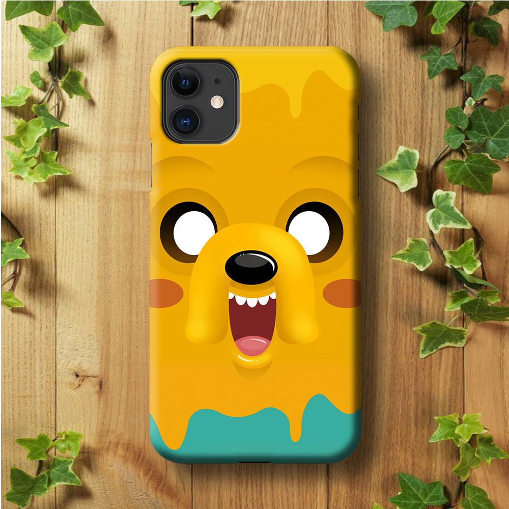 Cute Jake Adventure Time iPhone 11 Case-Plastic / Full Wrap (3D Case)-Xtracase