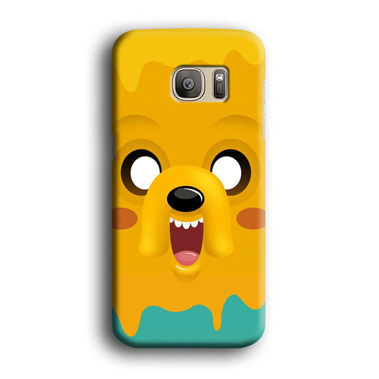 Cute Jake Adventure Time Samsung Galaxy S7 Edge Case-Plastic / Full Wrap (3D Case)-Xtracase