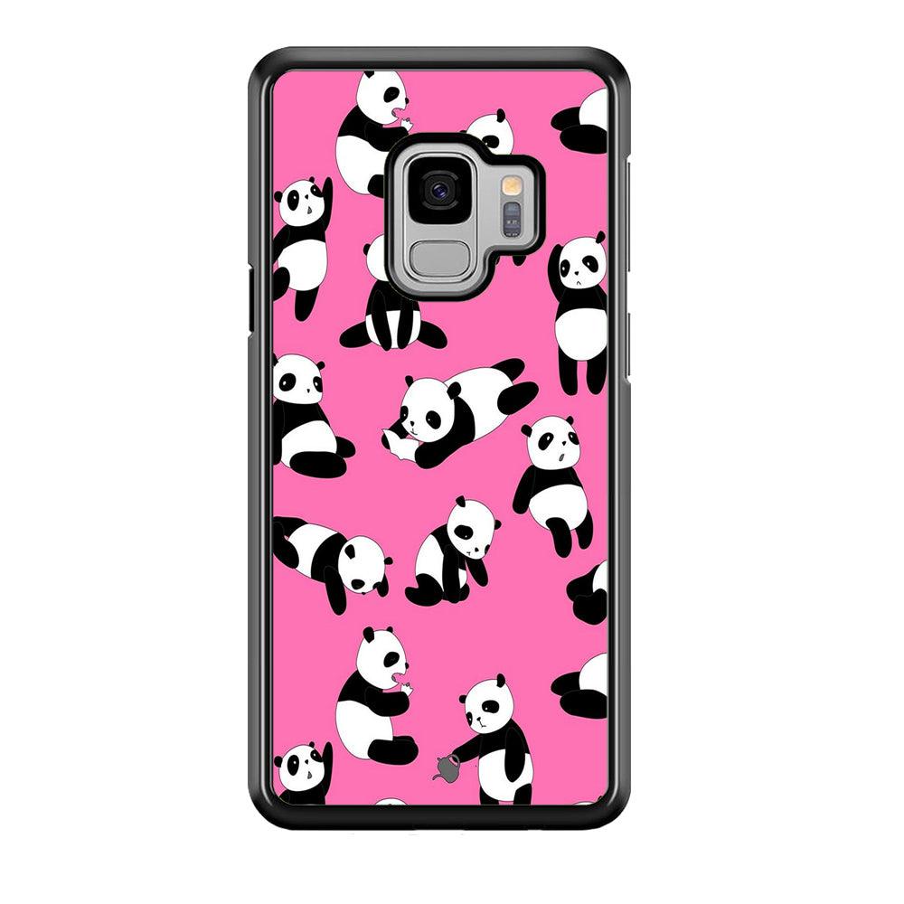 Cute Panda Samsung Galaxy S9 Case-Plastic / Full Wrap (3D Case)-Xtracase