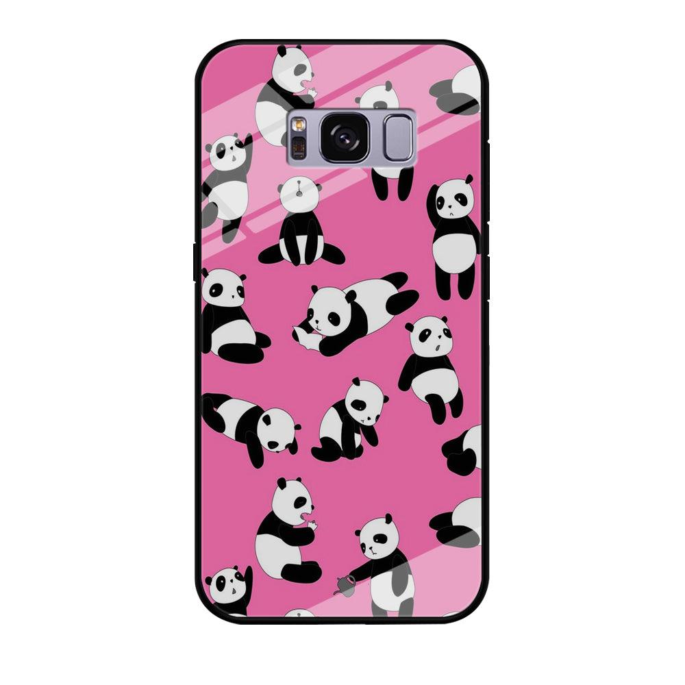 Cute Panda Samsung Galaxy S8 Case-Tempered Glass Case-Xtracase
