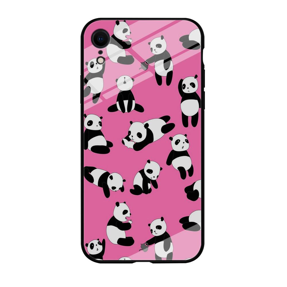 Cute Panda iPhone XR Case-Tempered Glass Case-Xtracase