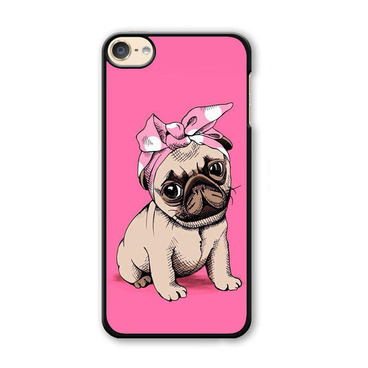 Cute Puppy Pink iPod Touch 6 Case-Plastic / Full Wrap (3D Case)-Xtracase