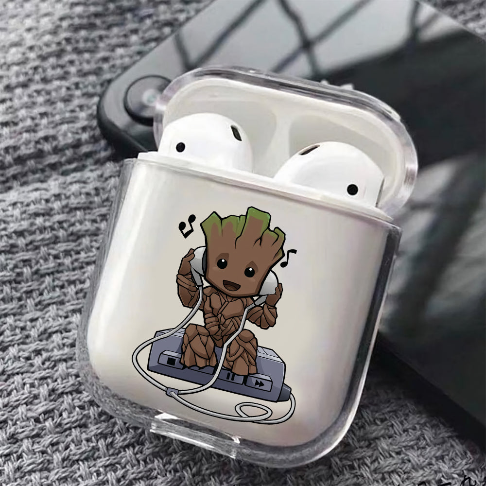 Cute The little Grood  Hard Plastic Protective Clear Case Cover For Apple Airpods