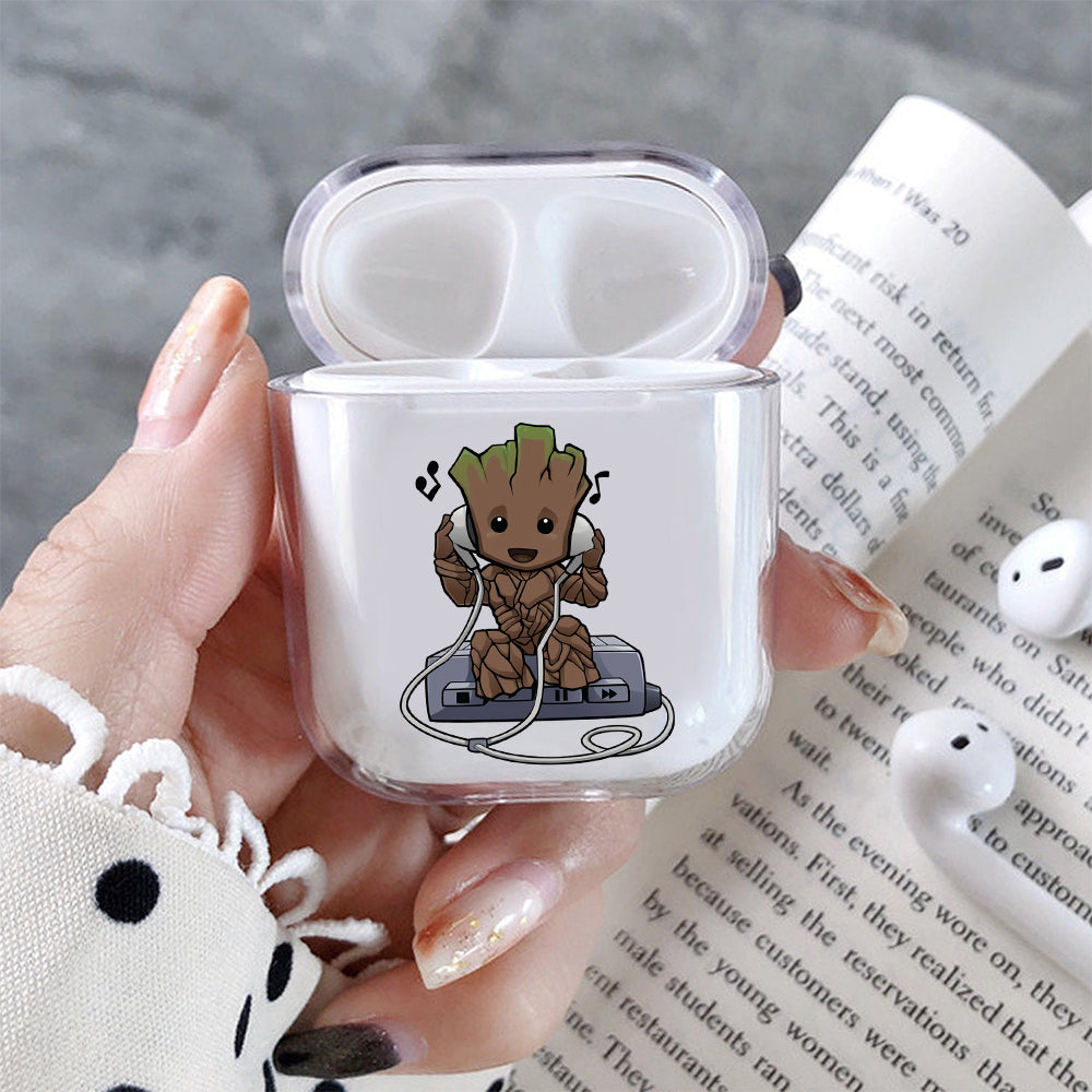 Cute The little Grood  Hard Plastic Protective Clear Case Cover For Apple Airpods