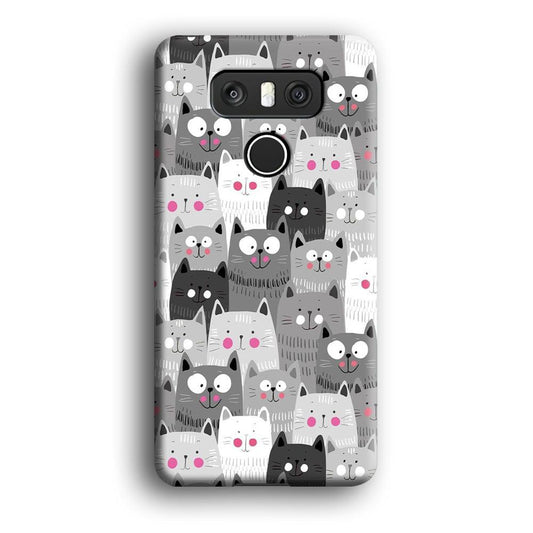Cute Cat 001 LG G6 3D Case-Xtracase