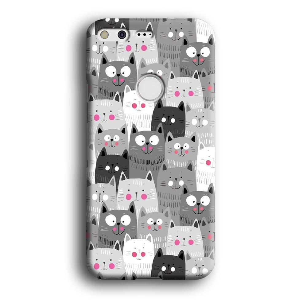 Cute Cat 001 Google Pixel XL 3D Case-Xtracase