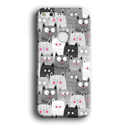 Cute Cat 001 Google Pixel XL 3D Case-Xtracase