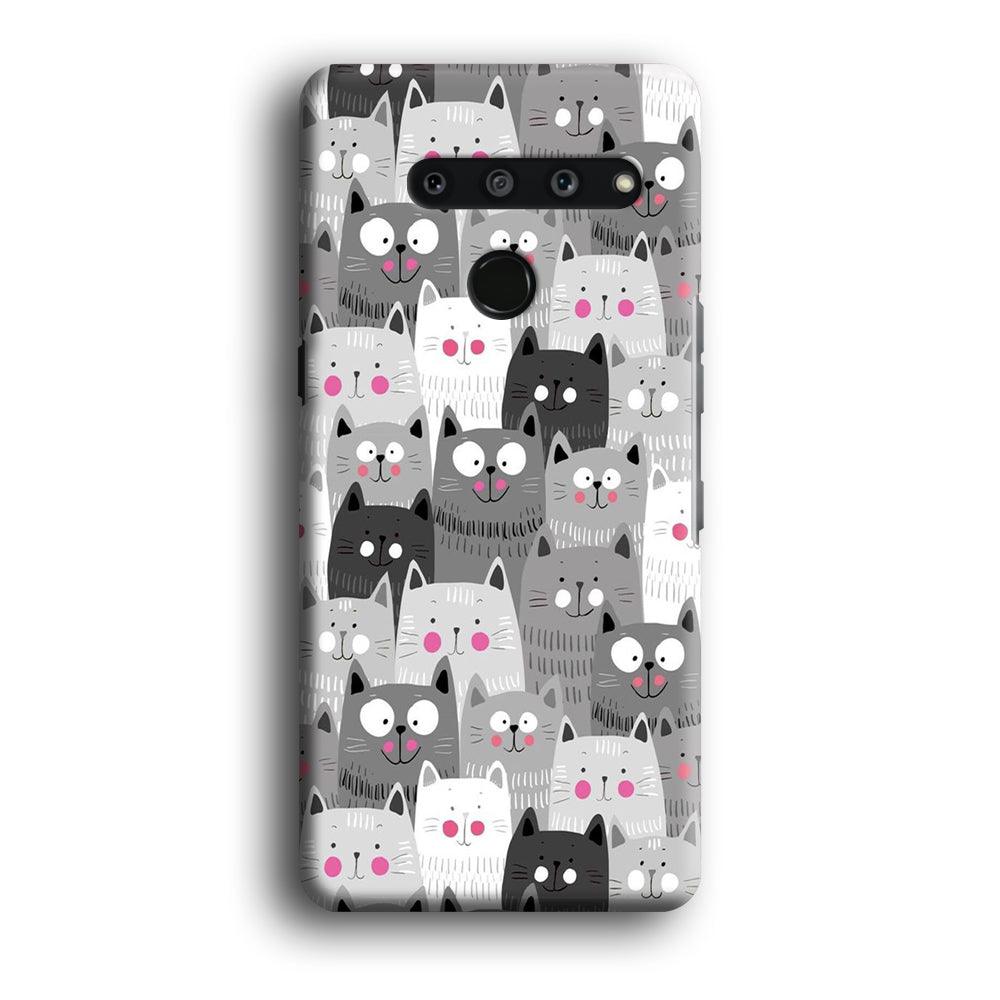 Cute Cat 001 LG V50 3D Case-Xtracase