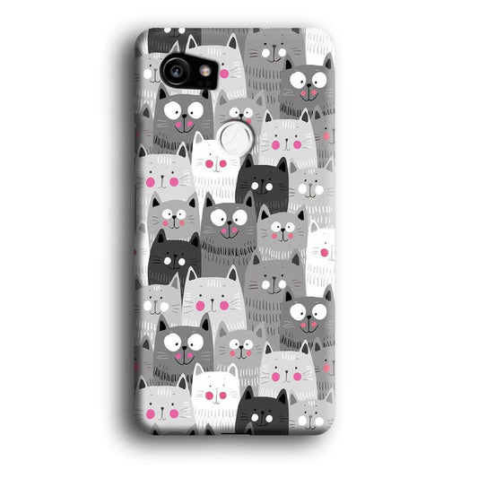 Cute Cat 001 Google Pixel 2 XL 3D Case-Xtracase