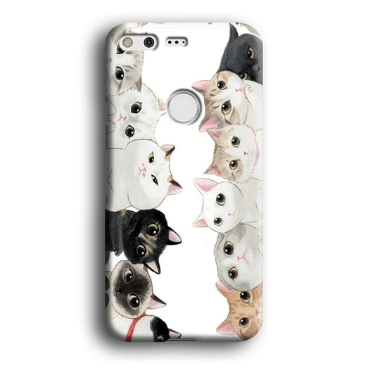 Cute Cat 002 Google Pixel XL 3D Case-Xtracase