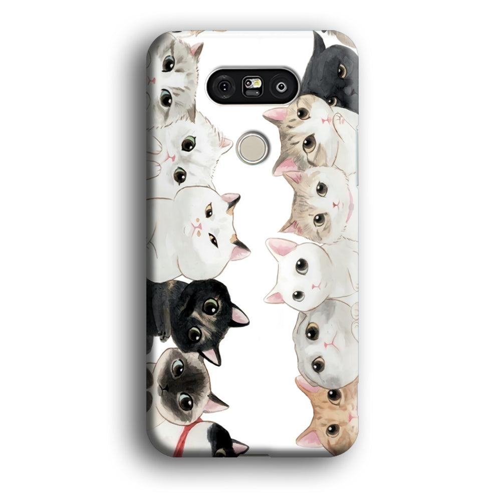 Cute Cat 002 LG G5 3D Case-Xtracase