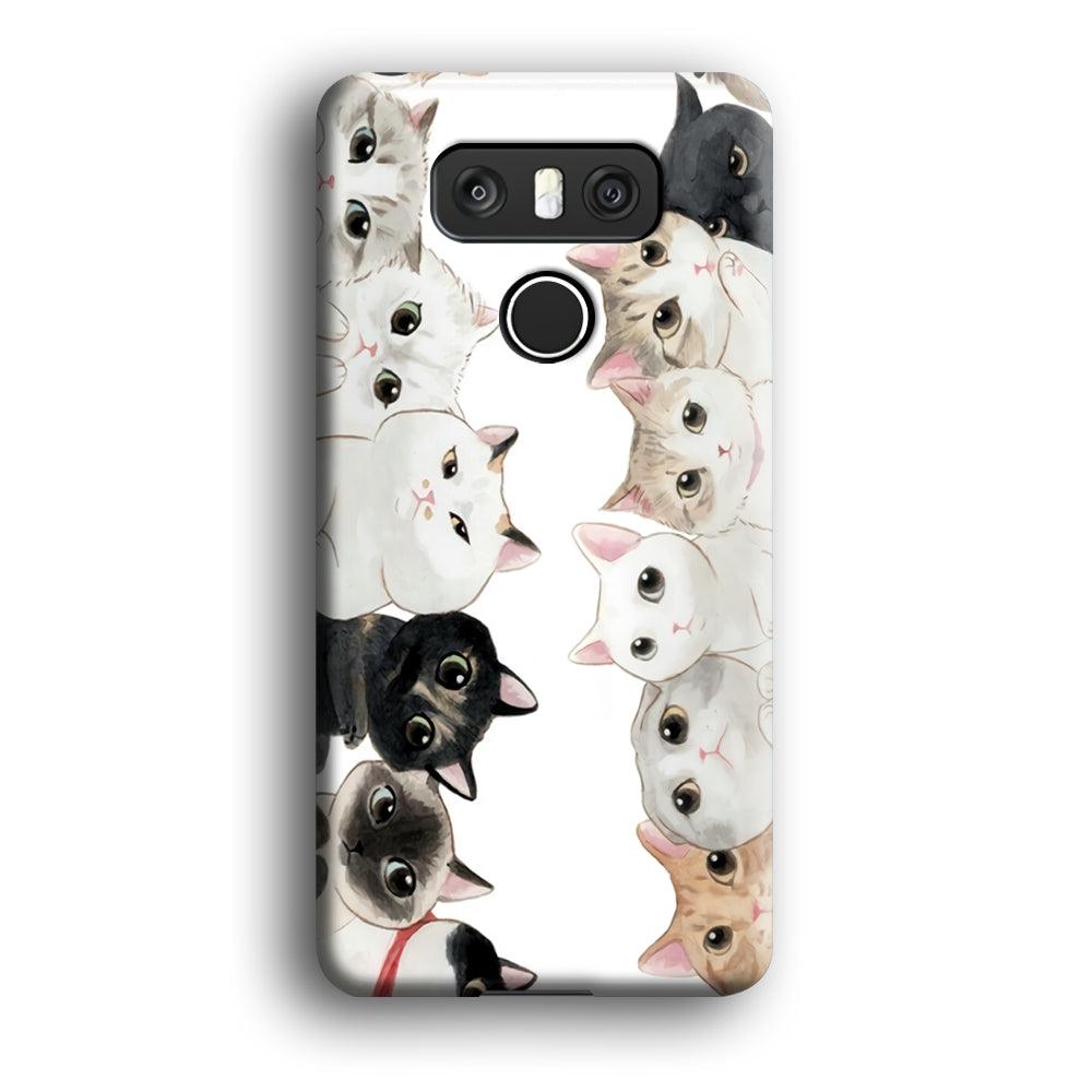 Cute Cat 002 LG G6 3D Case-Xtracase