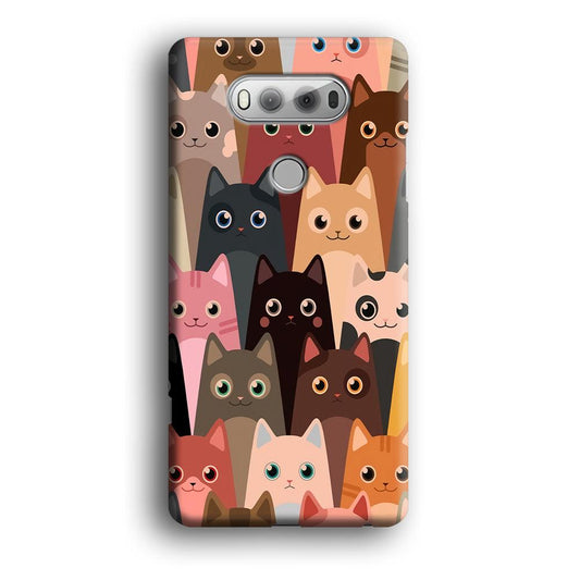 Cute Cat Doodle LG V20 3D Case-Xtracase
