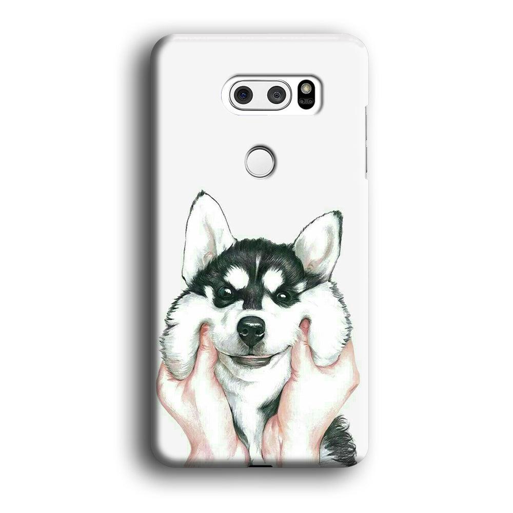 Cute Face Dog 001 LG V30 3D Case-Xtracase