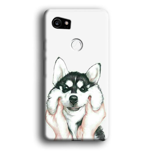 Cute Face Dog 001 Google Pixel 2 XL 3D Case-Xtracase