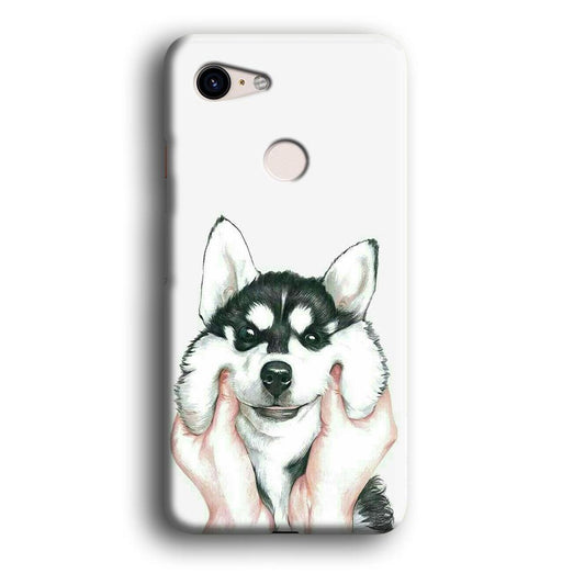 Cute Face Dog 001 Google Pixel 3 XL 3D Case-Xtracase