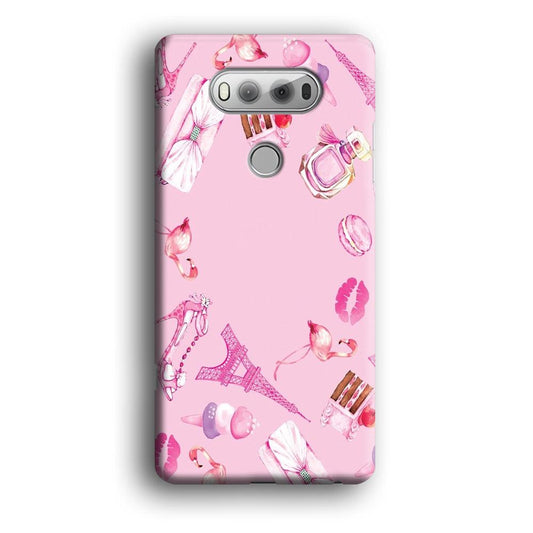 Cute Girly Pink Doodle LG V20 3D Case-Xtracase