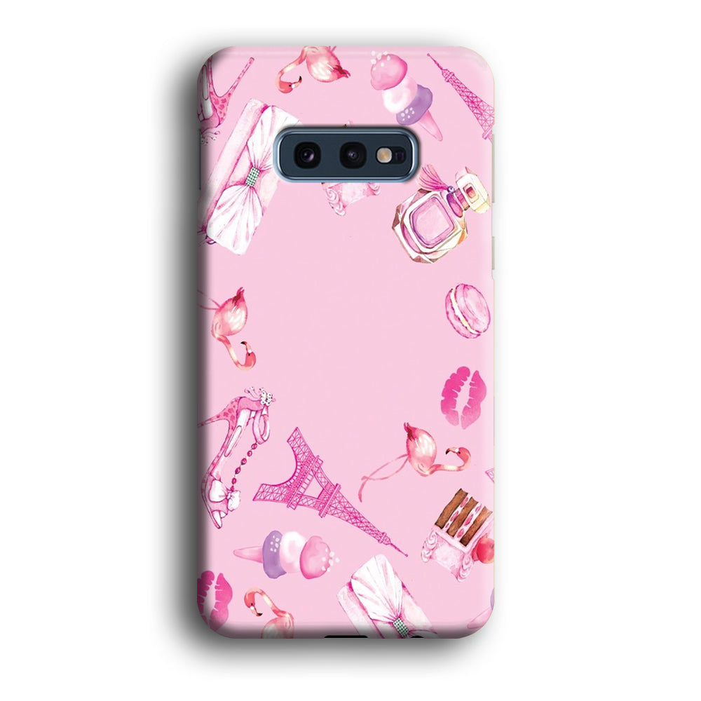 Cute Girly Pink Doodle Samsung Galaxy S10E Case