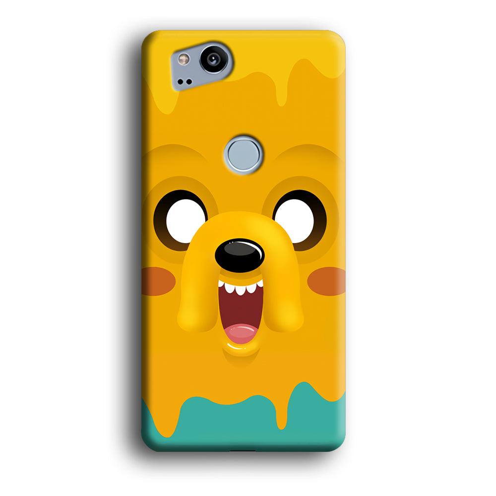 Cute Jake Adventure Time Google Pixel 2 3D Case-Xtracase