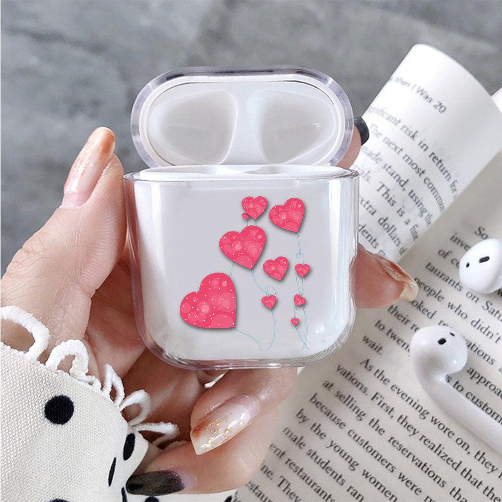 Cute Love balloon Protective Clear Case Cover For Apple Airpods-Xtracase
