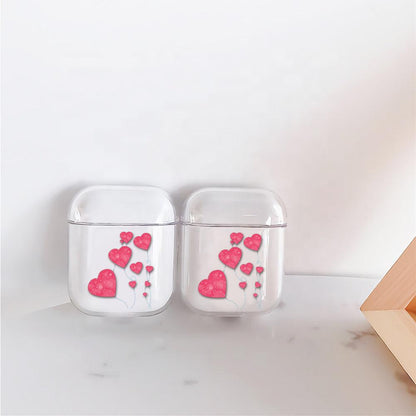 Cute Love balloon Protective Clear Case Cover For Apple Airpods-Xtracase