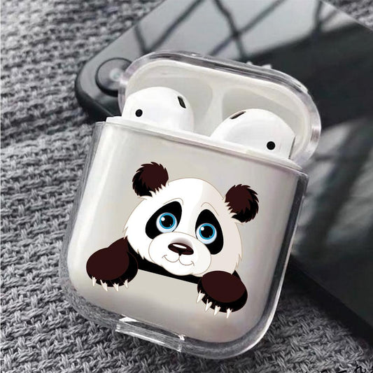 Cute Panda Protective Clear Case Cover For Apple Airpods-Xtracase