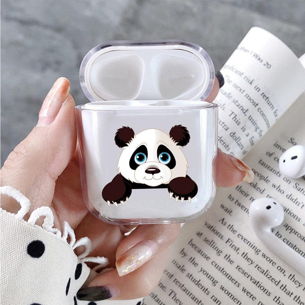 Cute Panda Protective Clear Case Cover For Apple Airpods-Xtracase