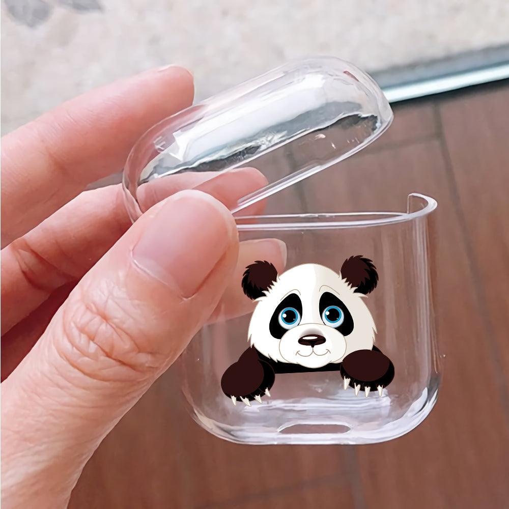 Cute Panda Protective Clear Case Cover For Apple Airpods-Xtracase