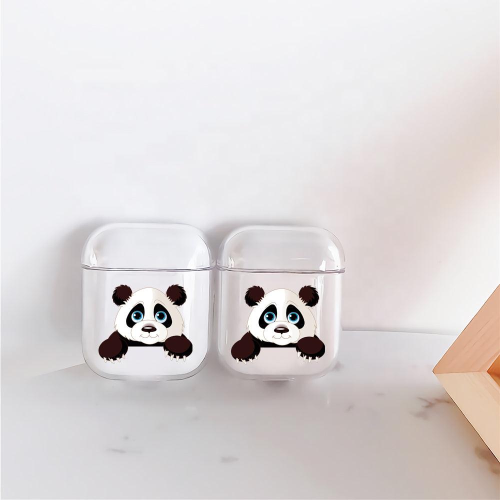 Cute Panda Protective Clear Case Cover For Apple Airpods-Xtracase