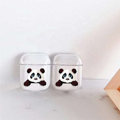 Cute Panda Protective Clear Case Cover For Apple Airpods-Xtracase
